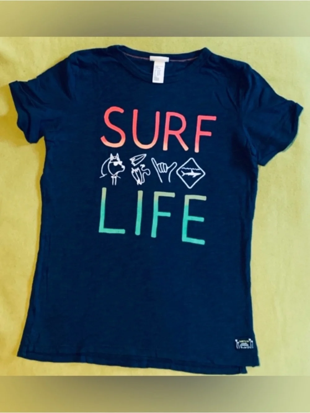 Jonas Claesson for H&M Kids Navy 'Surf Life' Graphic Tee